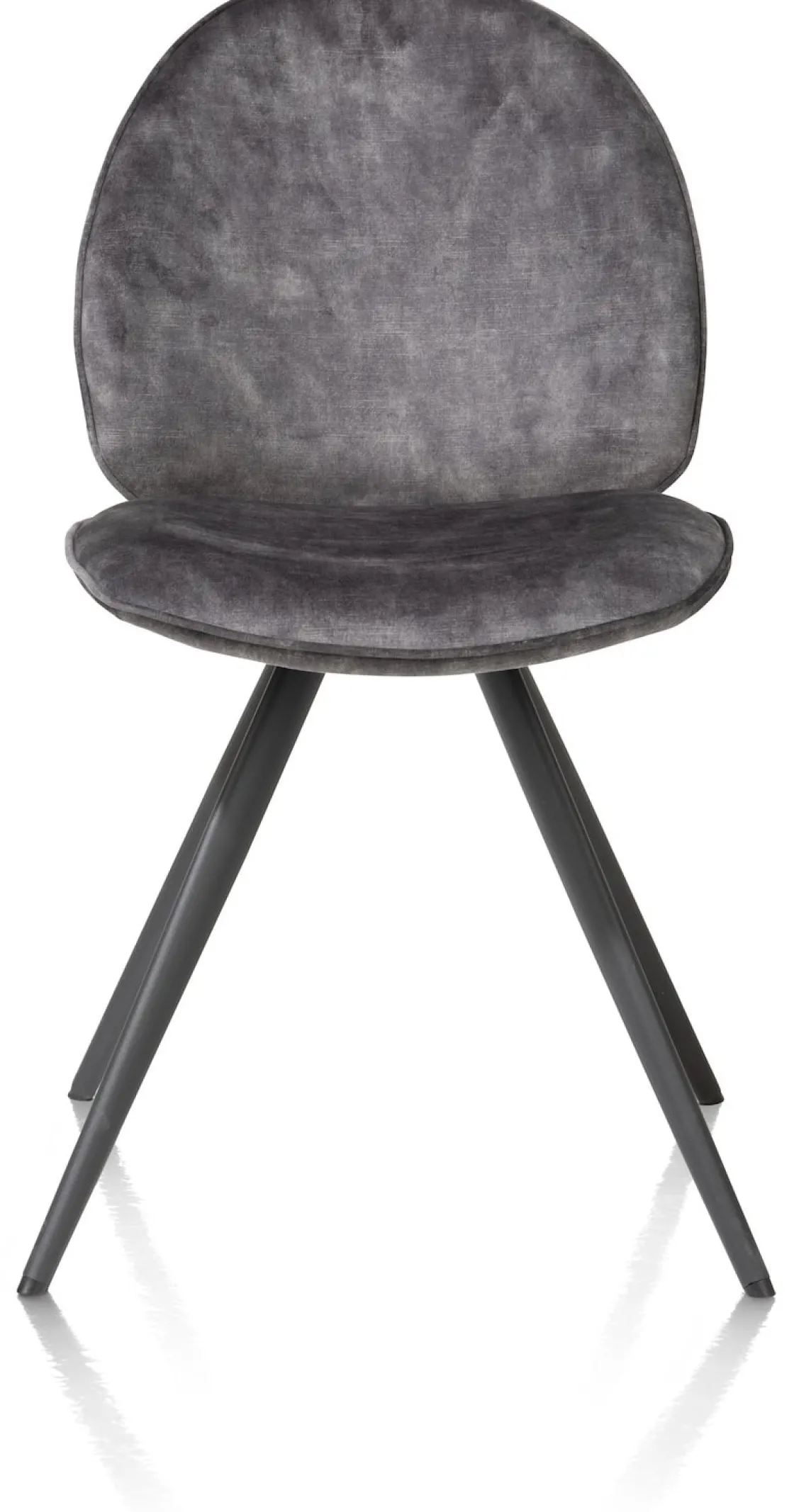 XOOON AIKO eetkamerstoel - rough off black - stof Karese - antraciet^ Eetkamerstoelen