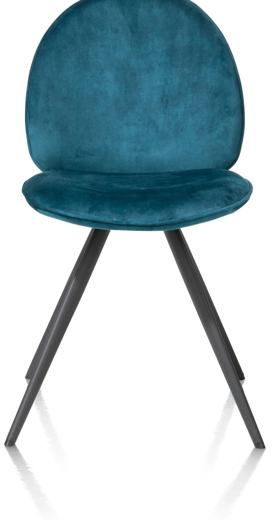 XOOON AIKO eetkamerstoel - rough off black - stof Karese - teal^ Eetkamerstoelen