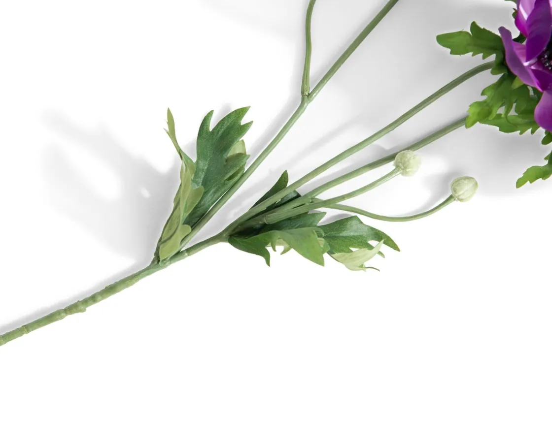 XOOON Anemone Spray H75cm kunstbloem in de kleur Paars - COCOmaison^ Woonaccessoires