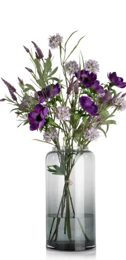 XOOON Anemone Spray H75cm kunstbloem in de kleur Paars - COCOmaison^ Woonaccessoires