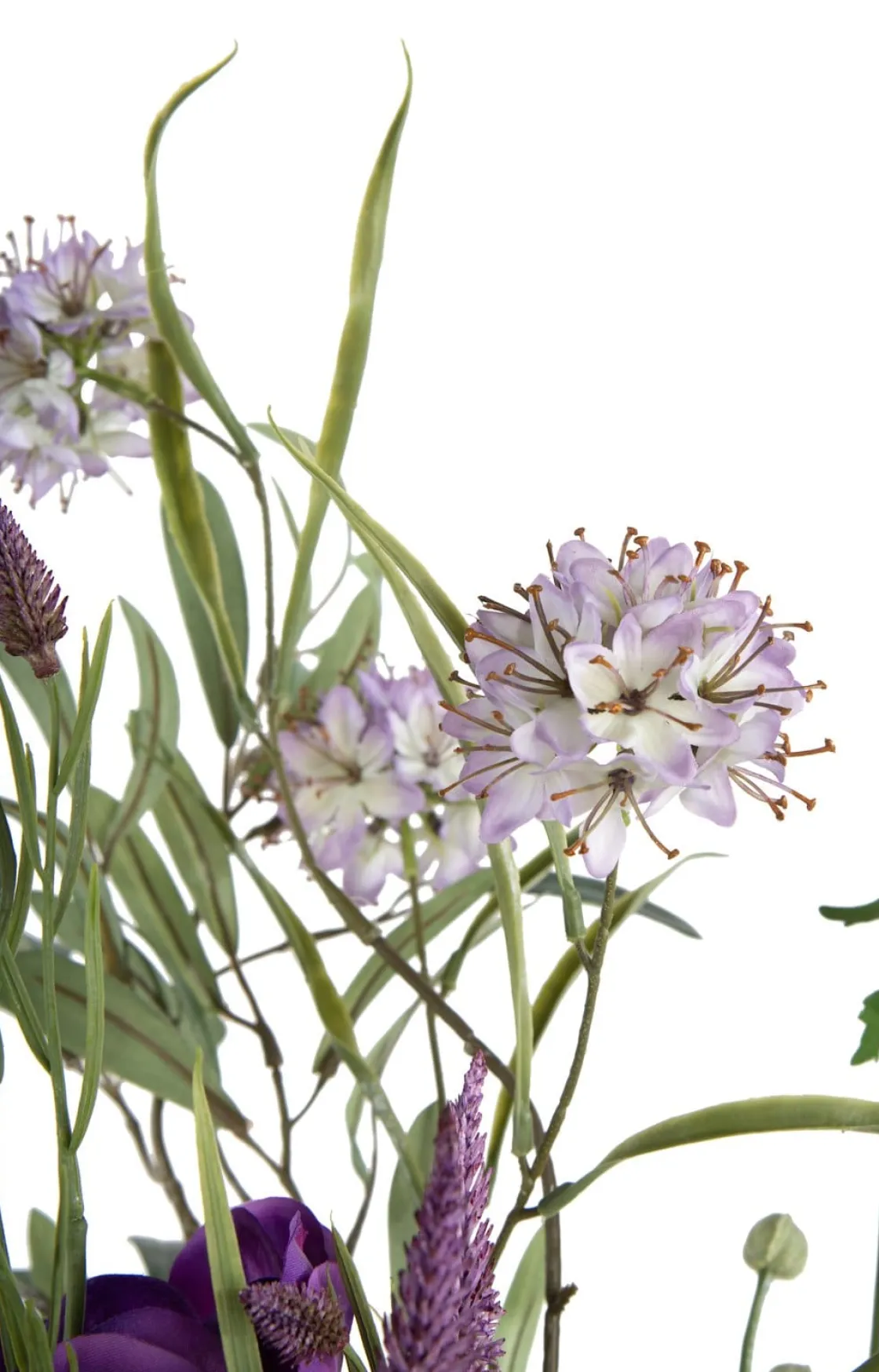 XOOON Anemone Spray H75cm kunstbloem in de kleur Paars - COCOmaison^ Woonaccessoires