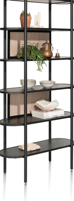 XOOON ARAMON boekenkast 100 cm. - 5-niches -^ Bergkasten|Boekenkasten