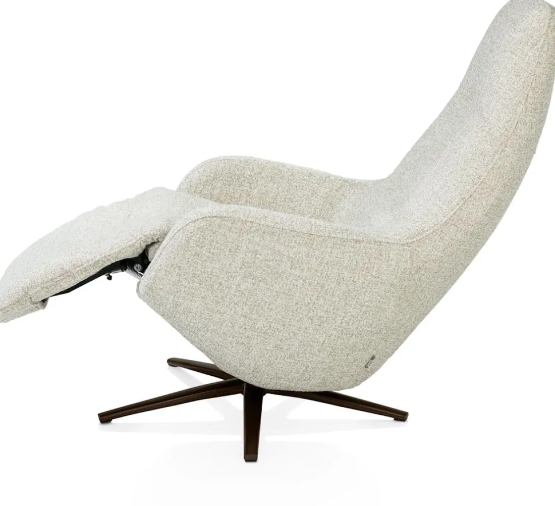 XOOON Arco, relaxfauteuil - 1-motor - verstelbare hoofdsteun - inclusief accu^ Stoffen Fauteuils|Draaifauteuils