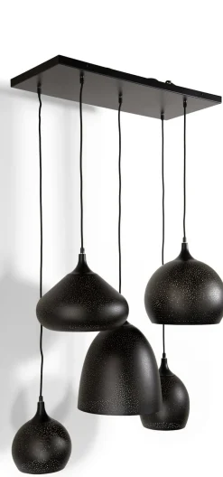 XOOON Arjen hanglamp 5*E27 in de kleur Zwart - COCOmaison^ Hanglampen