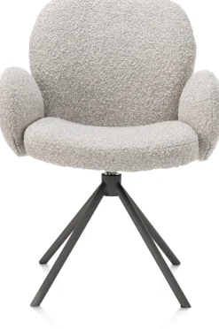 XOOON Armstoel Jaxon (draaibaar) in de kleur Kiezel -^ Armstoelen