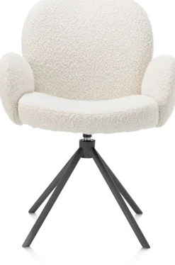 XOOON Armstoel Jaxon (draaibaar) in de kleur Ivoor -^ Armstoelen