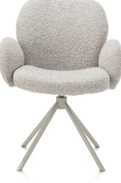 XOOON Armstoel Jaxon (draaibaar) in de kleur Kiezel -^ Armstoelen