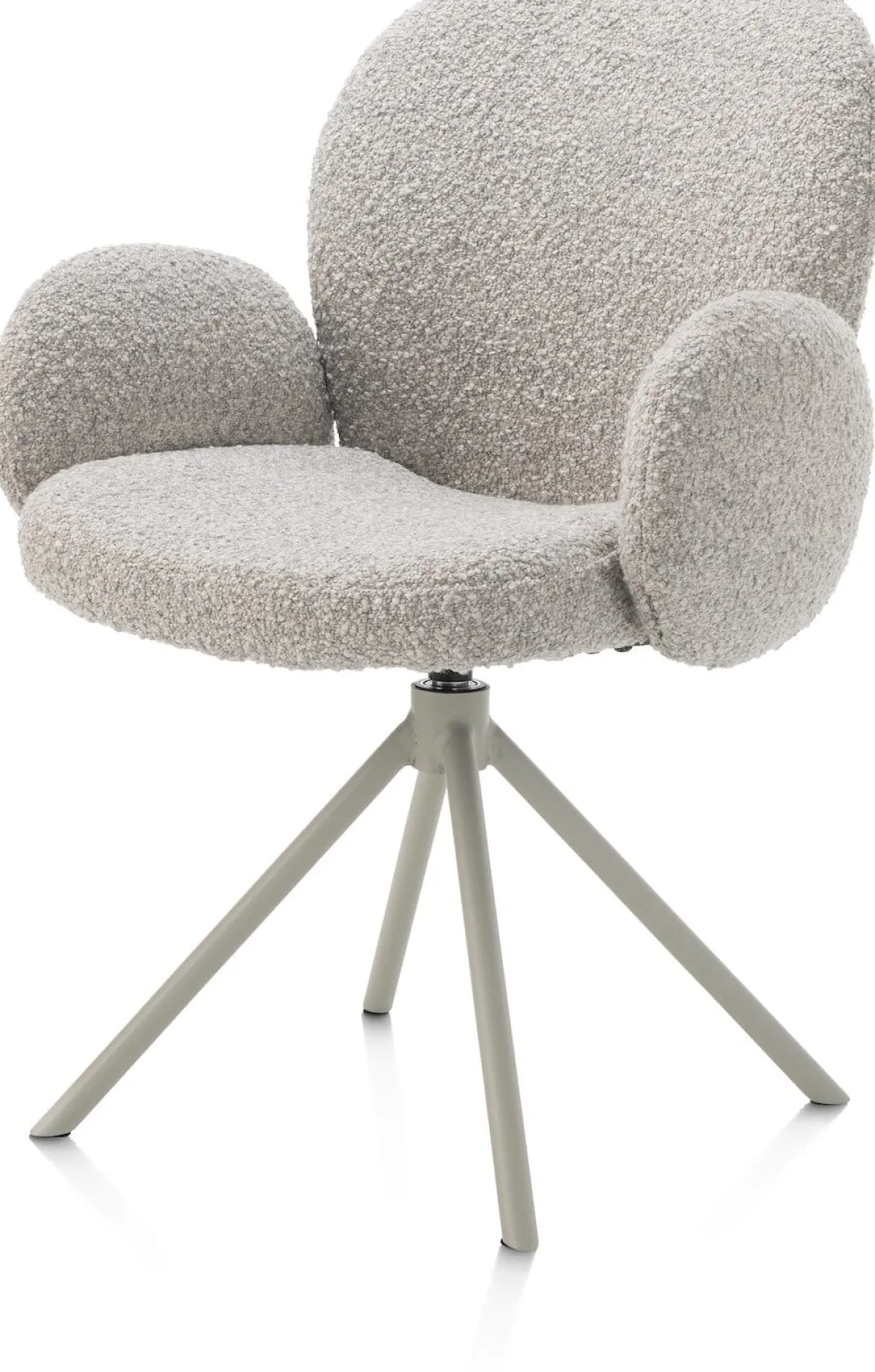 XOOON Armstoel Jaxon (draaibaar) in de kleur Kiezel -^ Armstoelen