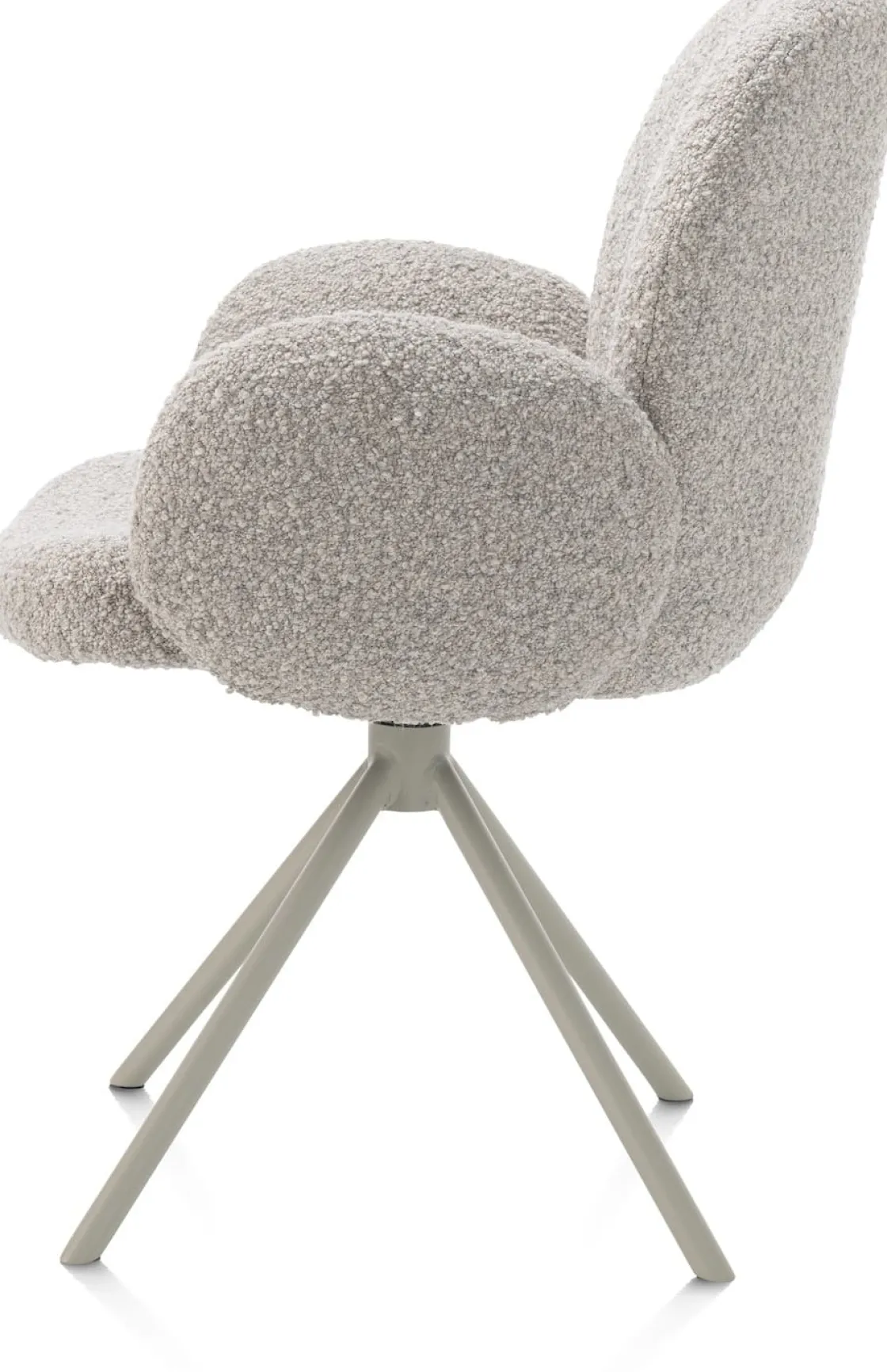 XOOON Armstoel Jaxon (draaibaar) in de kleur Kiezel -^ Armstoelen
