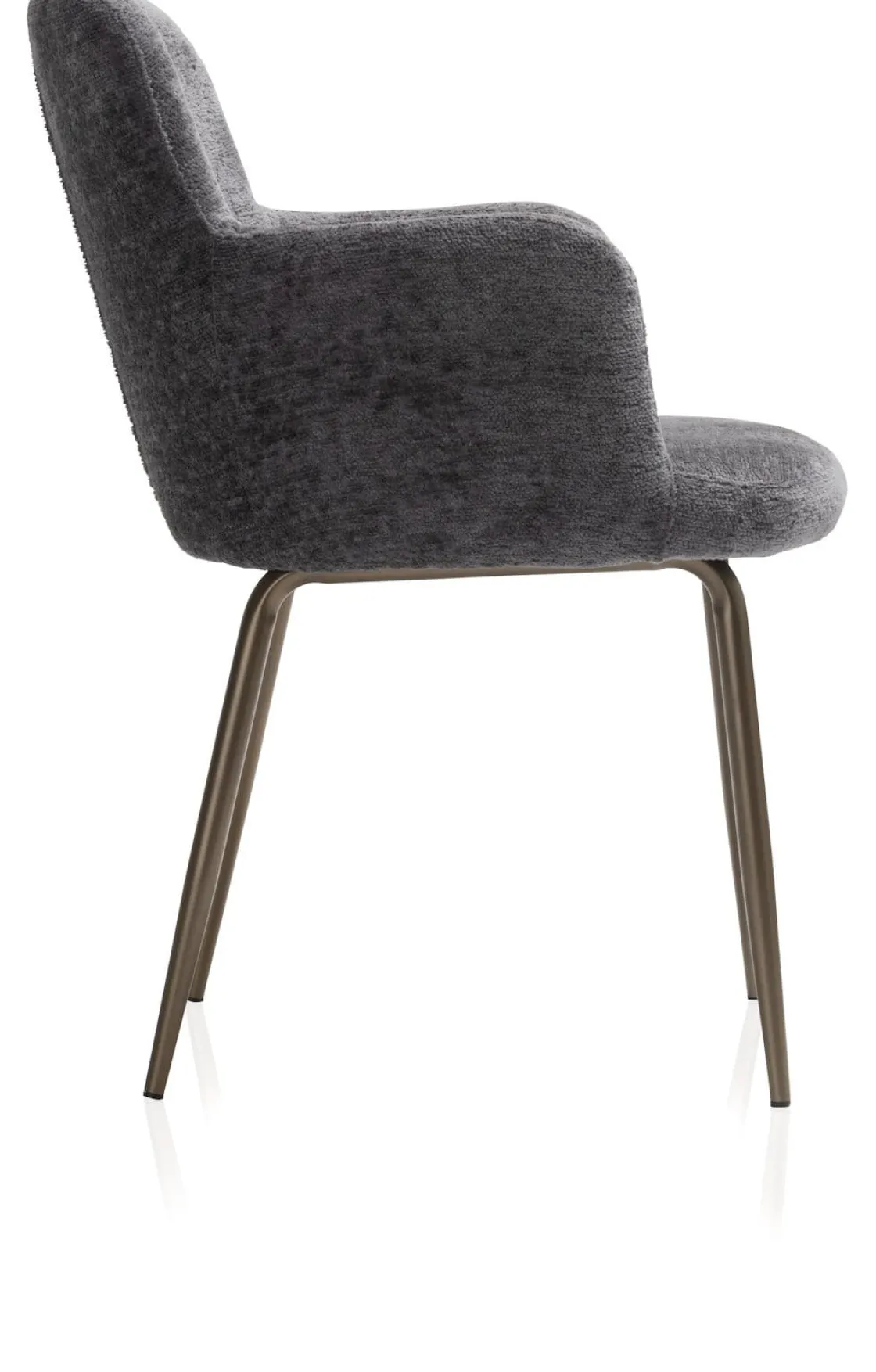 XOOON Armstoel Olle in de kleur Antraciet - COCOmaison^ Woonaccessoires|Armstoelen