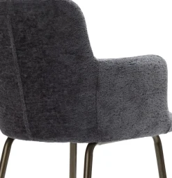 XOOON Armstoel Olle in de kleur Antraciet - COCOmaison^ Woonaccessoires|Armstoelen