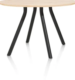 XOOON ARVADA bartafel 140 cm - rond - centrale poot - naturel eiken^ Bartafels|Tafelconfigurator