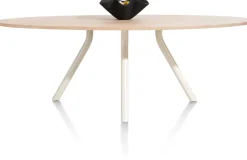 XOOON ARVADA tafel 250 x 110 cm - ellips - centrale poot Nebbia^ Tafelconfigurator|Eettafels