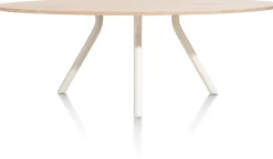 XOOON ARVADA tafel 220 x 110 cm - ellips - centrale poot Nebbia^ Tafelconfigurator|Eettafels