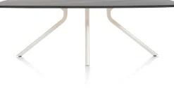 XOOON ARVADA tafel 220 x 110 cm - ovaal - centrale poot Nebbia - onyx^ Tafelconfigurator|Eettafels