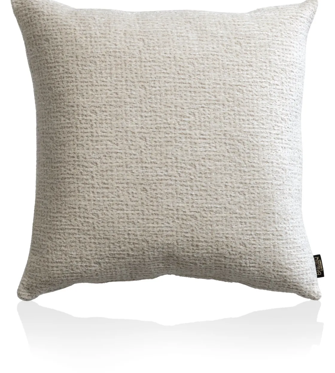 XOOON BeautiQ - Chic kussen 60x60cm in de kleur Crème - COCOmaison^ Woonaccessoires