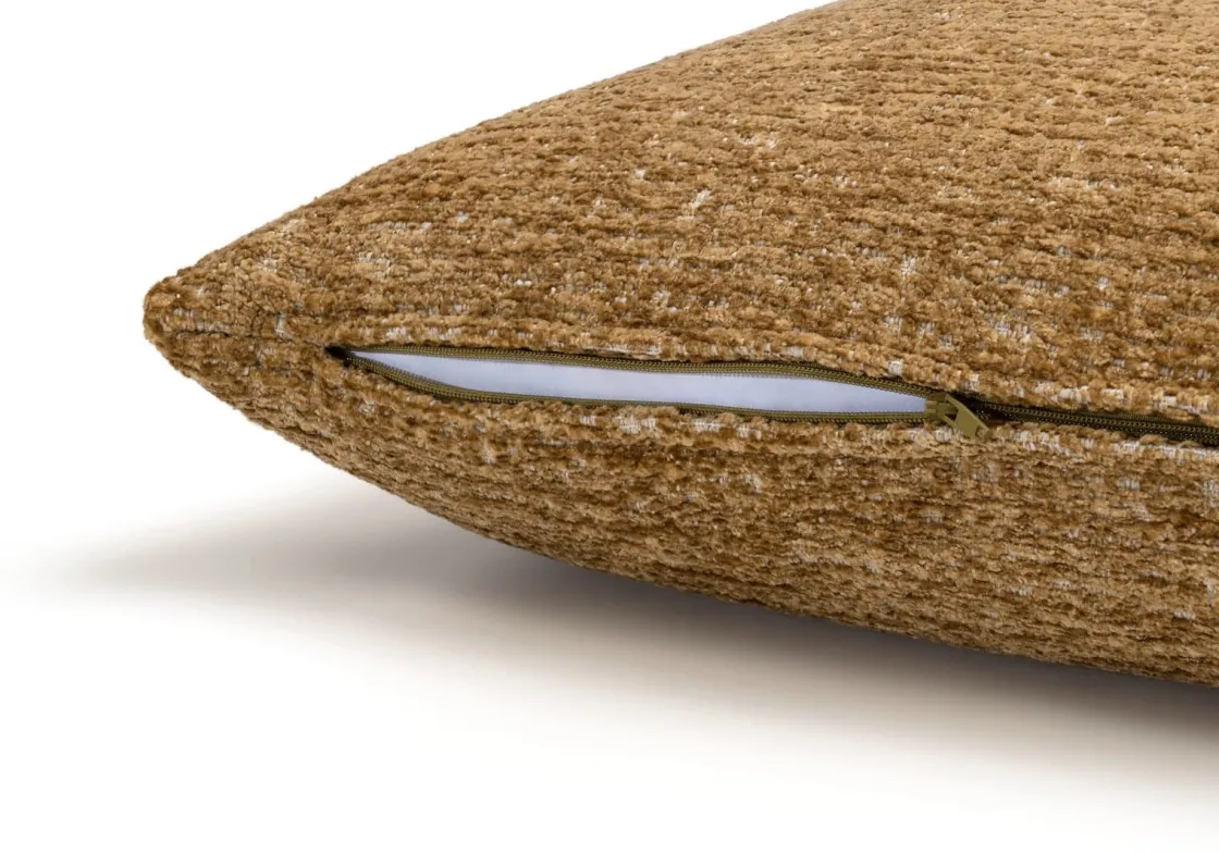 XOOON BeautiQ - Chic kussen 60x60cm in de kleur Okergeel - COCOmaison^ Woonaccessoires