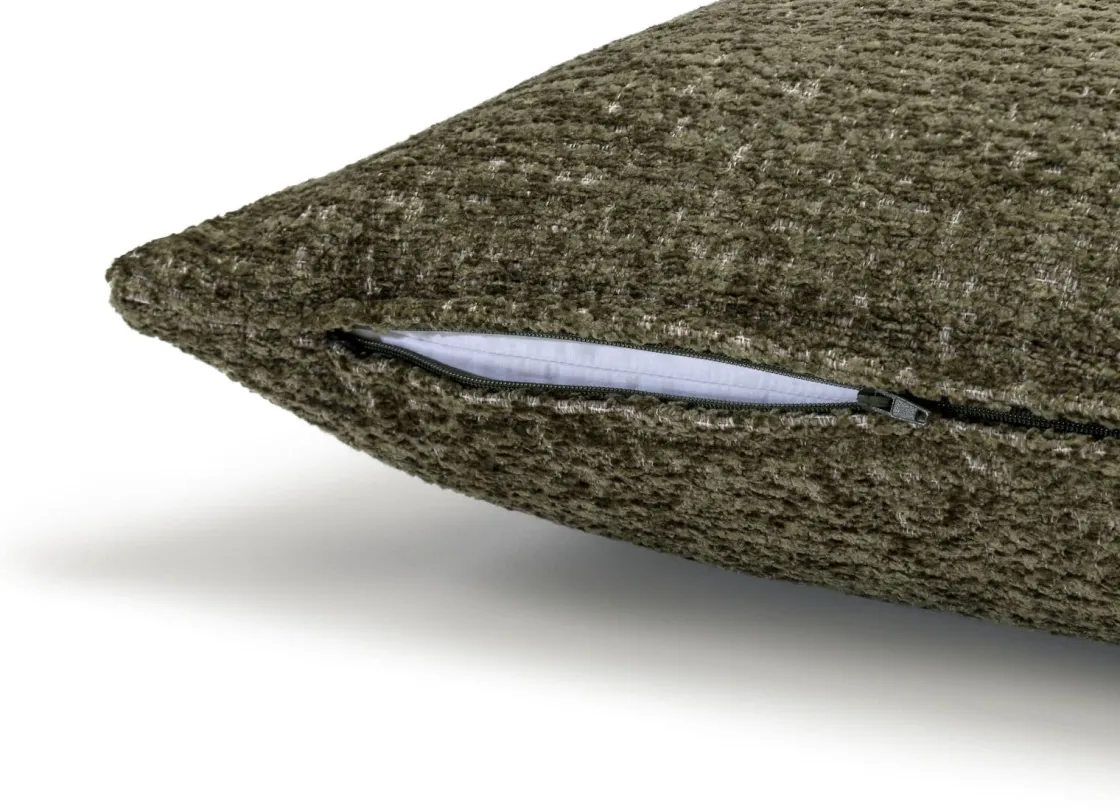 XOOON BeautiQ - Chic kussen 60x60cm in de kleur Olijf - COCOmaison^ Woonaccessoires