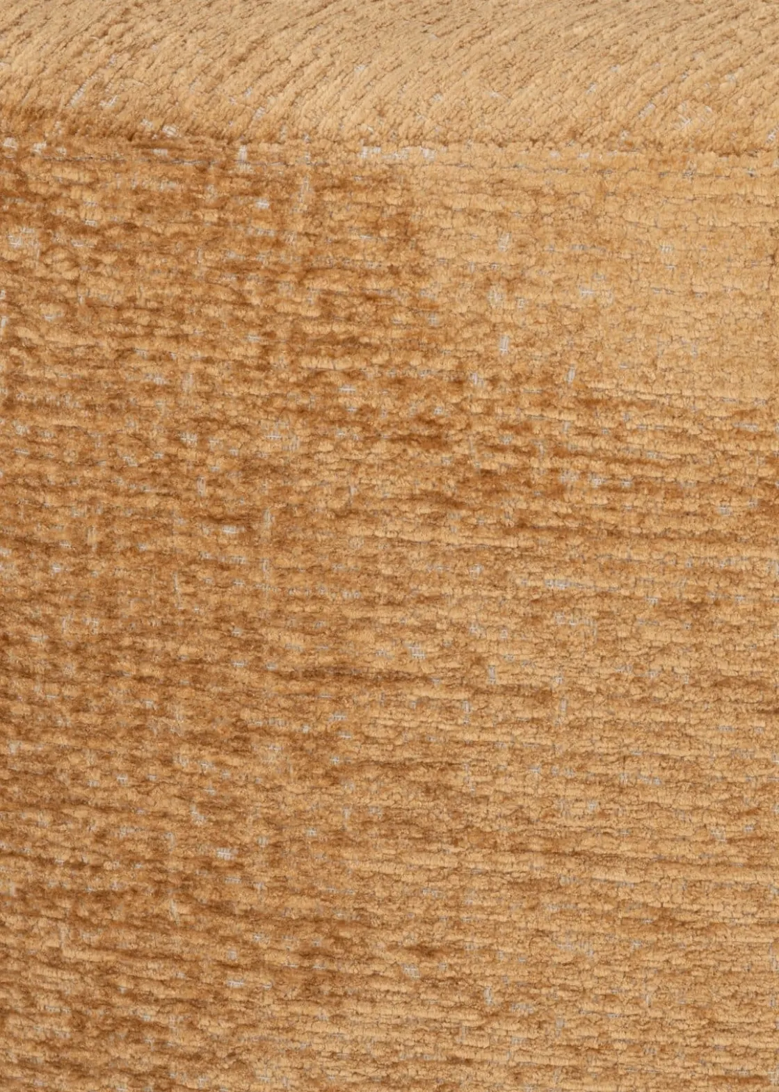 XOOON BeautiQ - Chic poef - rond 80 cm in de kleur Okergeel^ Poef/Hockers|Woonaccessoires