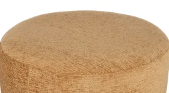 XOOON BeautiQ - Chic poef - rond 80 cm in de kleur Okergeel^ Poef/Hockers|Woonaccessoires