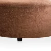 XOOON BeautiQ - Chic poef - rond 80 cm in de kleur Koper - COCOmaison^ Poef/Hockers|Woonaccessoires