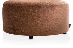 XOOON BeautiQ - Chic poef - rond 80 cm in de kleur Koper - COCOmaison^ Poef/Hockers|Woonaccessoires