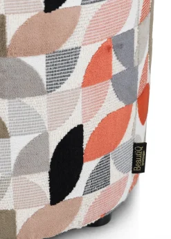 XOOON BeautiQ - Elite poef - rond 42 cm in de kleur Koper^ Woonaccessoires|Poef/Hockers