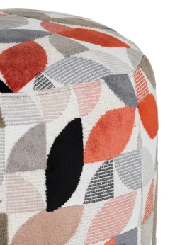 XOOON BeautiQ - Elite poef - rond 42 cm in de kleur Koper^ Woonaccessoires|Poef/Hockers