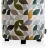 XOOON BeautiQ - Elite poef - rond 42 cm in de kleur Olijf^ Poef/Hockers|Woonaccessoires