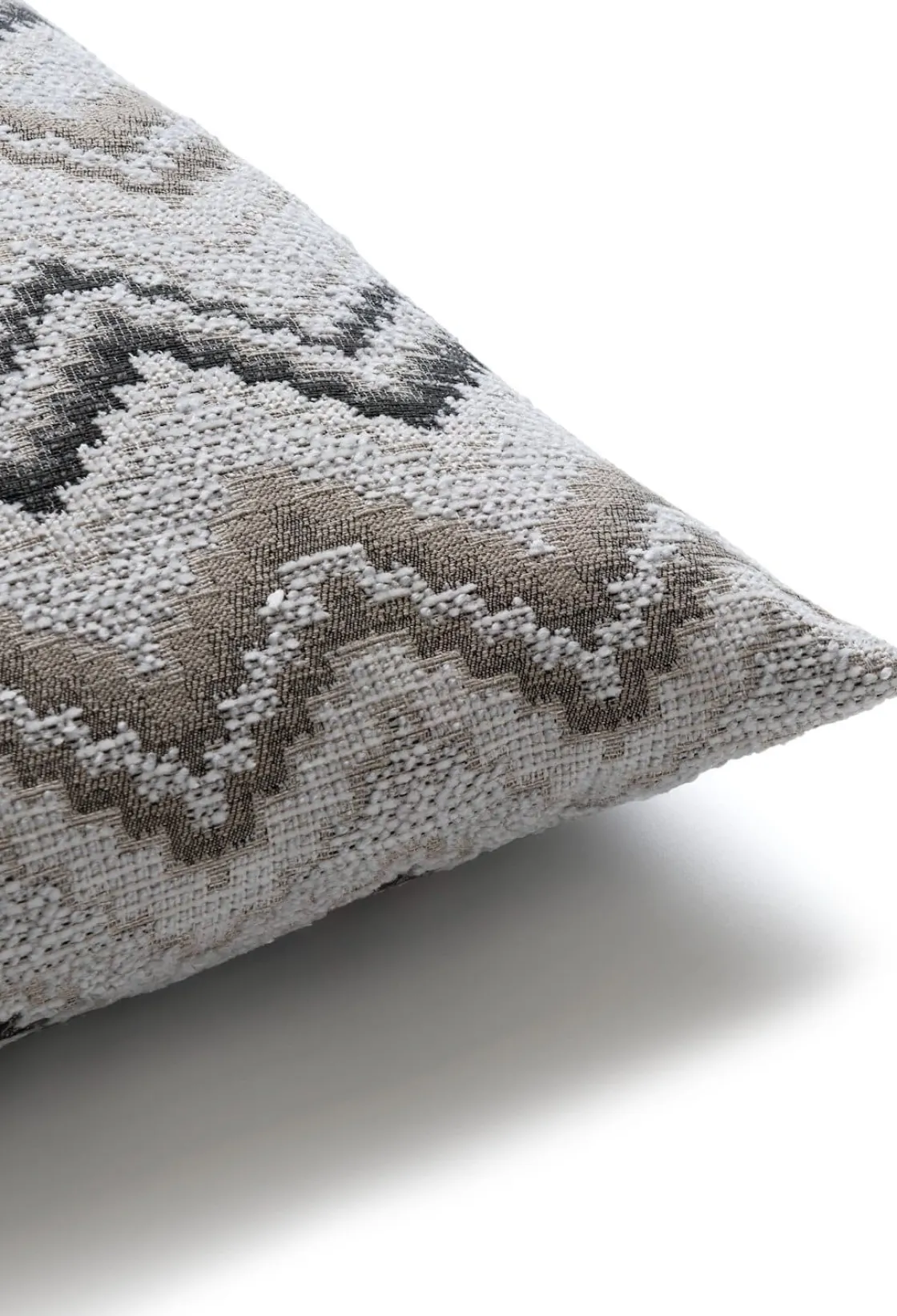 XOOON BeautiQ - Lush kussen 40x60cm in de kleur Antraciet^ Woonaccessoires