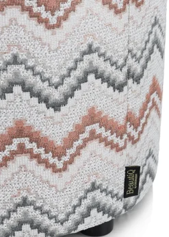 XOOON BeautiQ - Lush poef - rond 42 cm in de kleur Koper - COCOmaison^ Poef/Hockers|Woonaccessoires