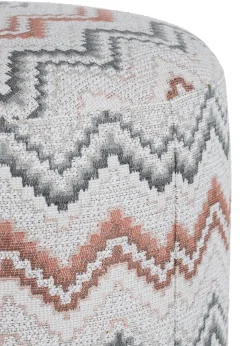 XOOON BeautiQ - Lush poef - rond 42 cm in de kleur Koper - COCOmaison^ Poef/Hockers|Woonaccessoires