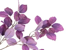 XOOON Beech Leaves Spray H95cm kunstbloem in de kleur Paars^ Woonaccessoires
