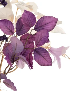 XOOON Beech Leaves Spray H95cm kunstbloem in de kleur Paars^ Woonaccessoires