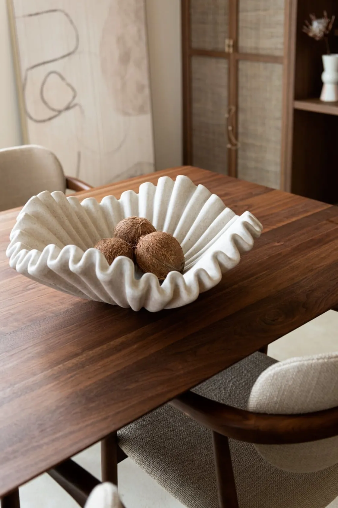 XOOON Bella schaal D51cm in de kleur Crème - COCOmaison^ Woonaccessoires