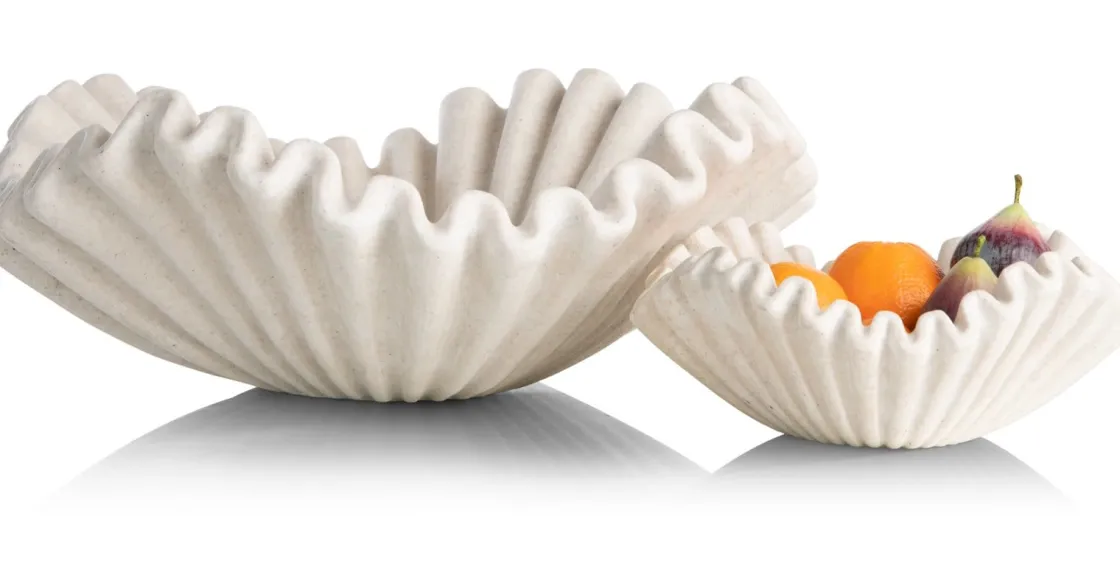 XOOON Bella schaal D51cm in de kleur Crème - COCOmaison^ Woonaccessoires