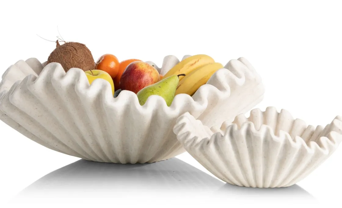 XOOON Bella schaal D51cm in de kleur Crème - COCOmaison^ Woonaccessoires