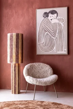 XOOON Billie vloerlamp 1*E27 in kleur Bruin shop je bij COCOmaison^ Vloerlampen