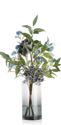 XOOON Blossom Spray H91cm kunstbloem in de kleur Blauw - COCOmaison^ Woonaccessoires