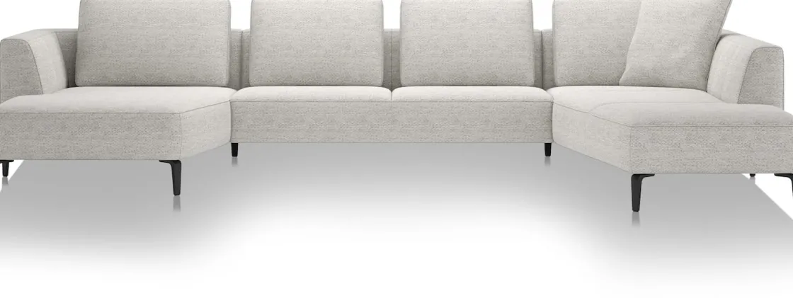 XOOON Brampton, Longchair links - 2,5 zits zonder armen - ottomane rechts^ Brampton