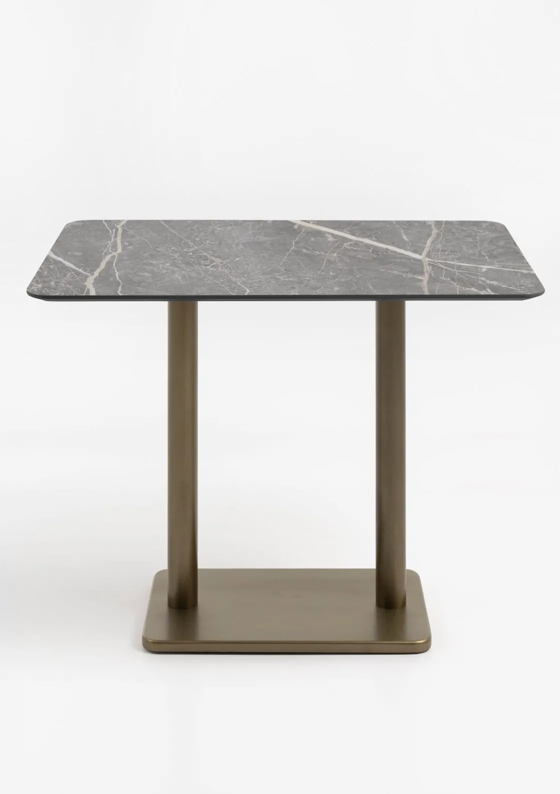 XOOON Brest bartafel marble light grey (120x75cm) in kleur Goud^ Woonaccessoires|Bartafels
