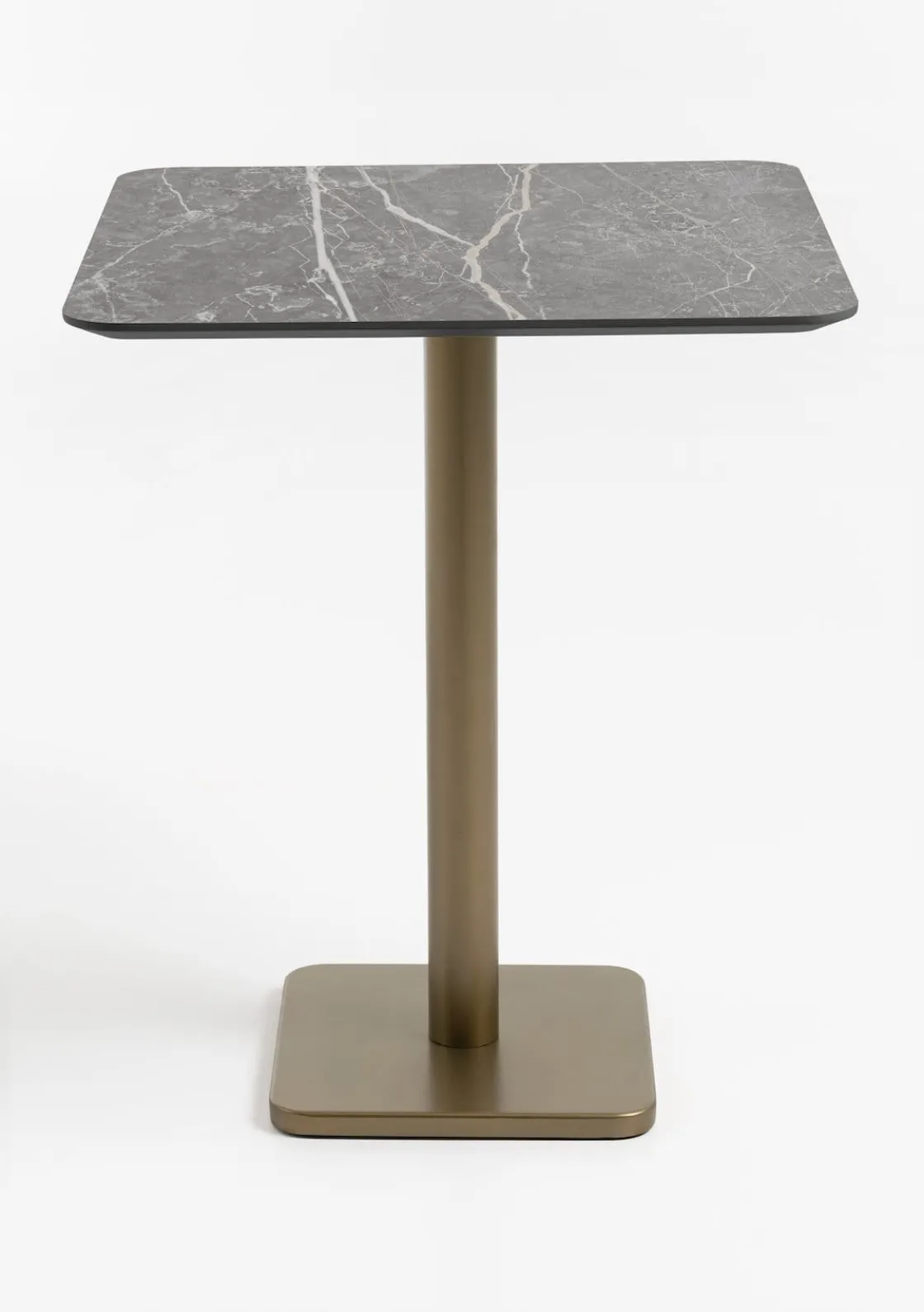 XOOON Brest bartafel marble light grey (75x75cm) in kleur Goud^ Woonaccessoires|Bartafels