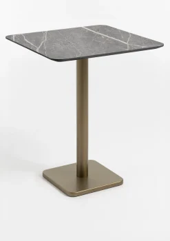 XOOON Brest bartafel marble light grey (75x75cm) in kleur Goud^ Woonaccessoires|Bartafels