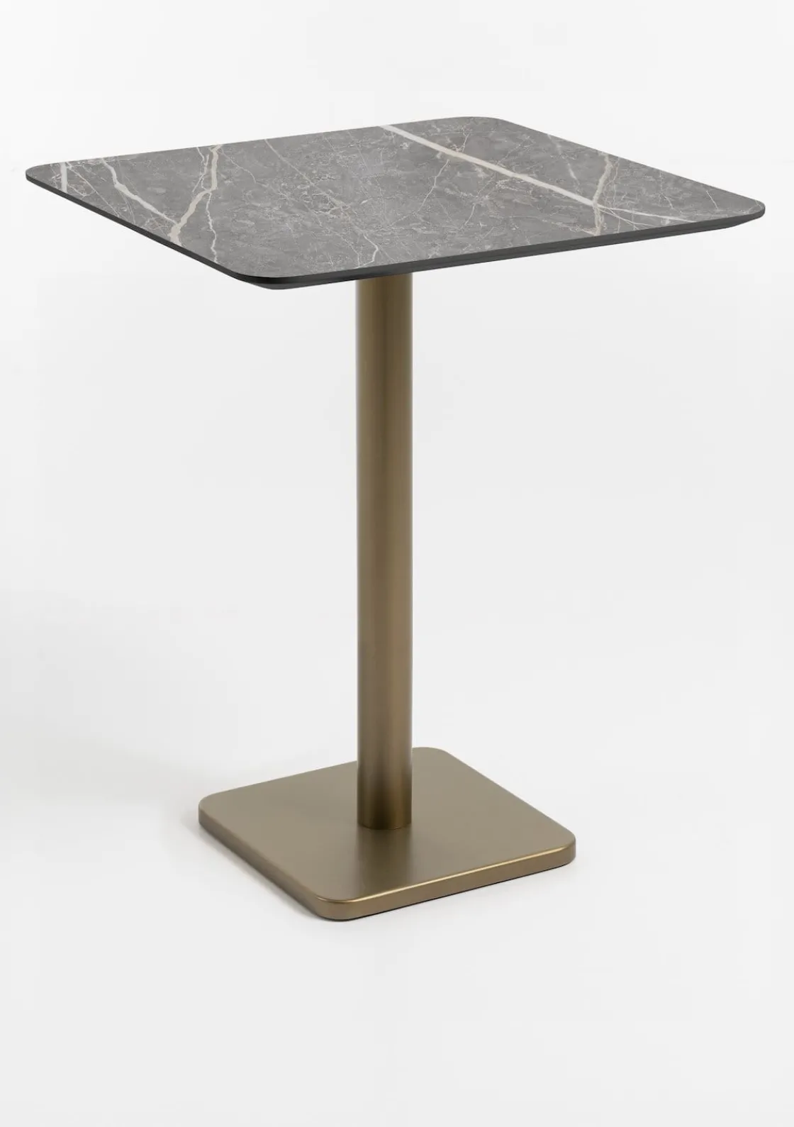 XOOON Brest bartafel marble light grey (75x75cm) in kleur Goud^ Woonaccessoires|Bartafels