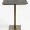 XOOON Brest bartafel marble onyx (75x75cm) in kleur Goud^ Woonaccessoires|Bartafels