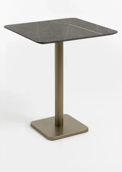 XOOON Brest bartafel marble onyx (75x75cm) in kleur Goud^ Woonaccessoires|Bartafels