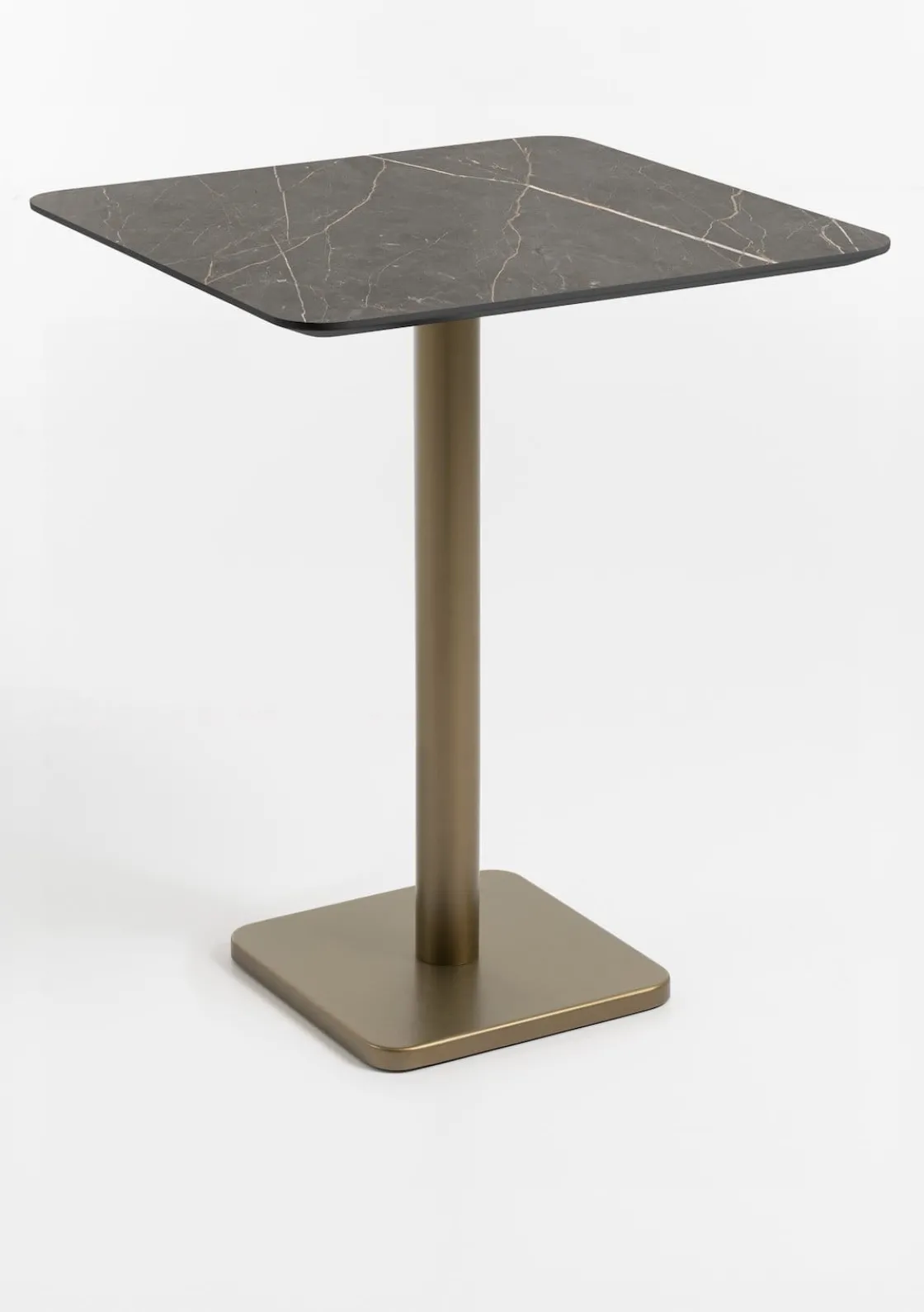 XOOON Brest bartafel marble onyx (75x75cm) in kleur Goud^ Woonaccessoires|Bartafels