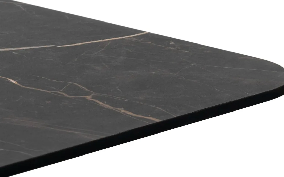 XOOON Brest bartafel marble onyx (75x75cm) in kleur Goud^ Woonaccessoires|Bartafels