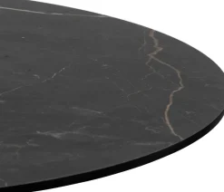 XOOON Brest bartafel marble onyx (D80cm) in kleur Zwart^ Bartafels|Woonaccessoires