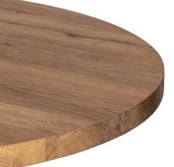 XOOON Brest bartafel vintage oak (D80cm) kleur Zwart van COCOmaison^ Bartafels|Woonaccessoires